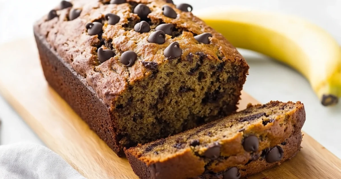 Banana Bread Recip with Chocolate Chips header
