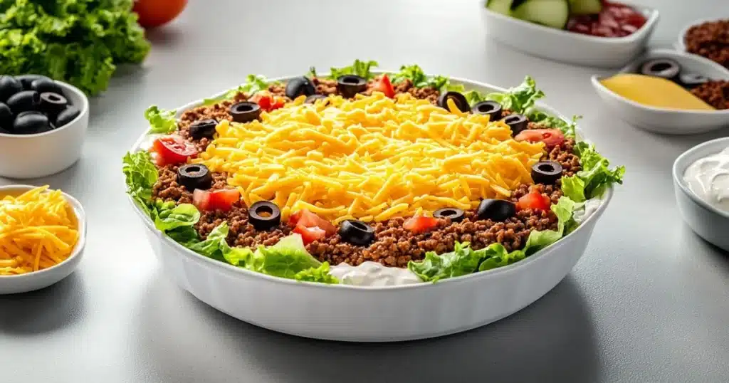 Classic Taco Dip Recipe header