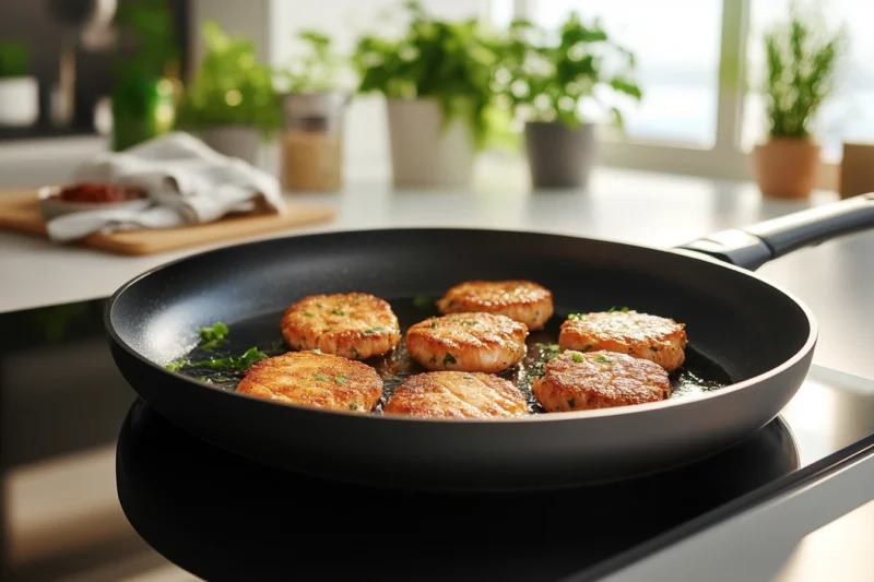 Old Fashioned Salmon Patties Recipe preparation frying