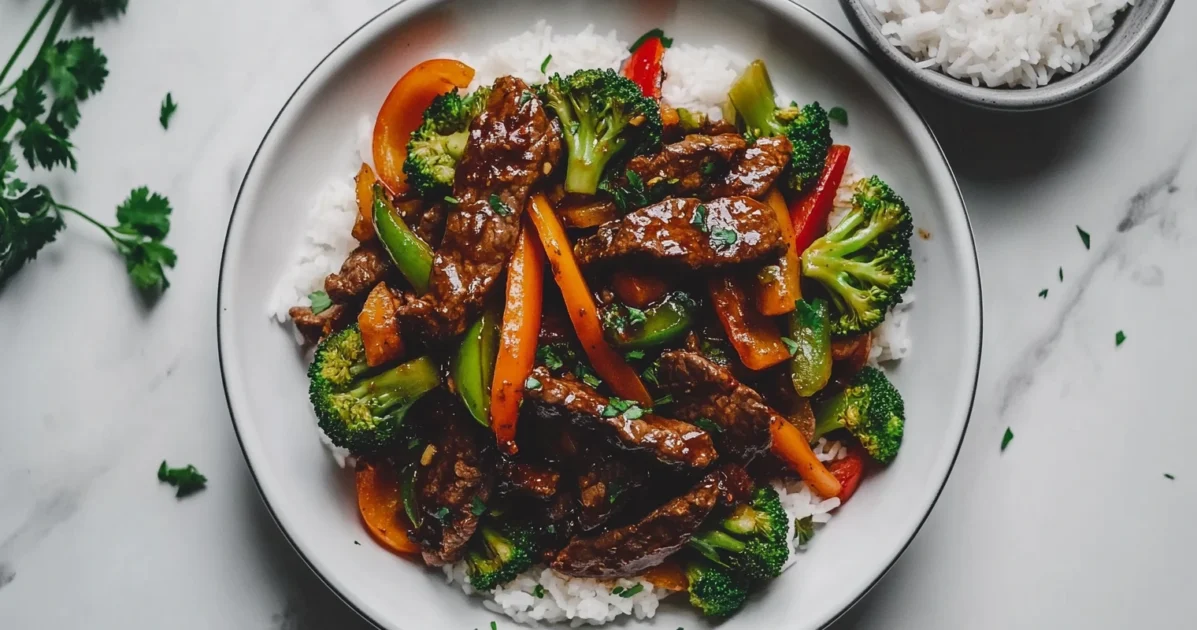 beef stir fry recipe featured