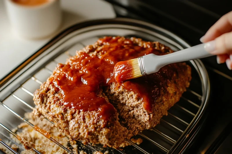 meatloaf recipe lipton onion soup bake glossy with ketchup