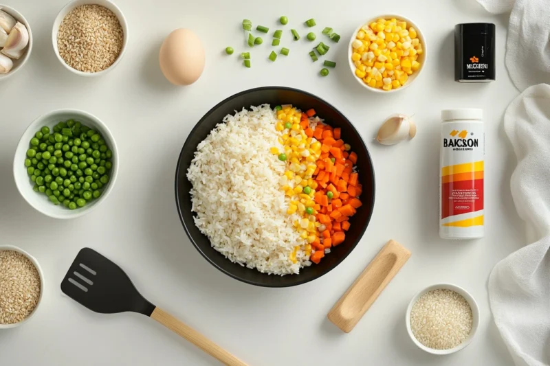 Blackstone Fried Rice Recipe ingredients