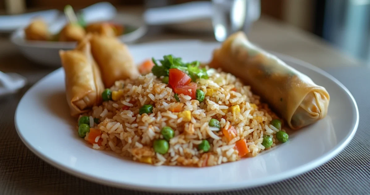 Blackstone Fried Rice Recipe pairing Dim Sum