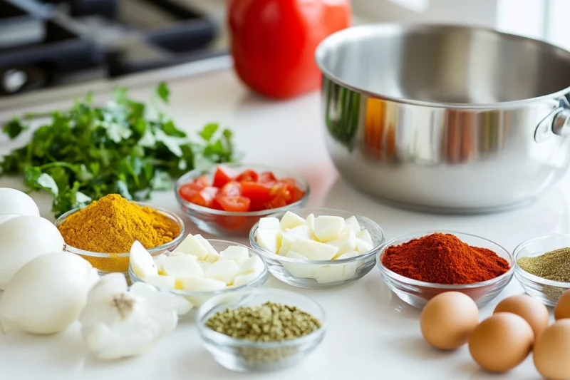 Egg Curry Recipe ingredients