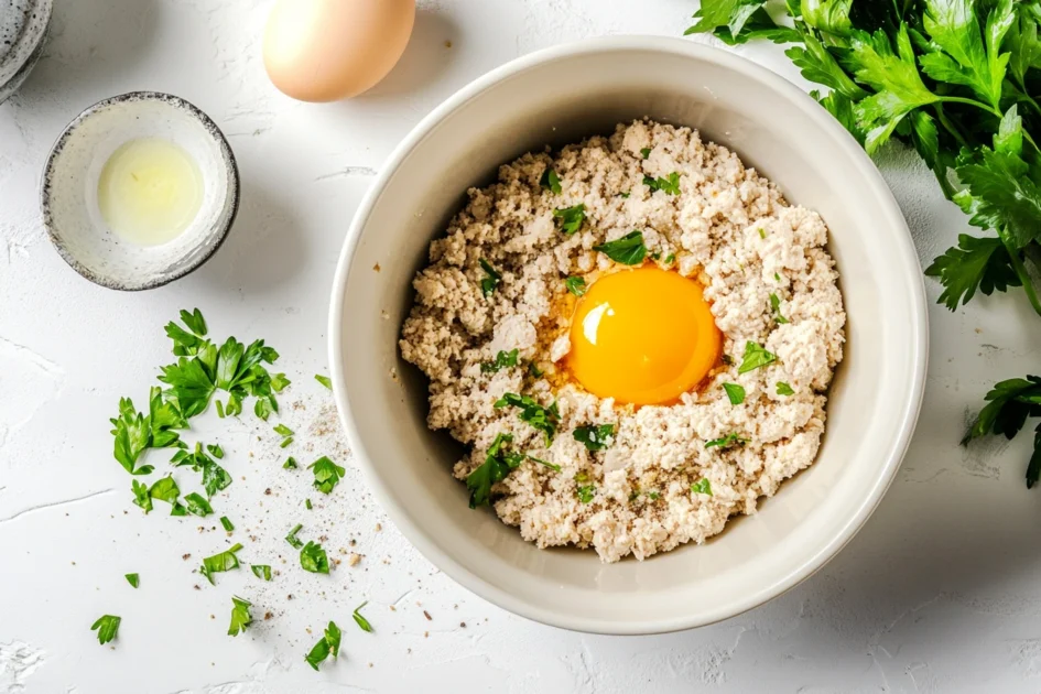 Ground Chicken Burgers peraration