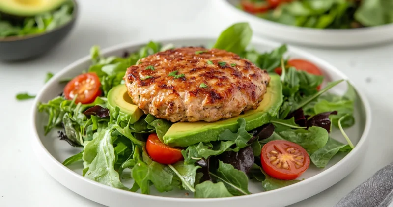 Ground Chicken Burgers variation Low Carb Option