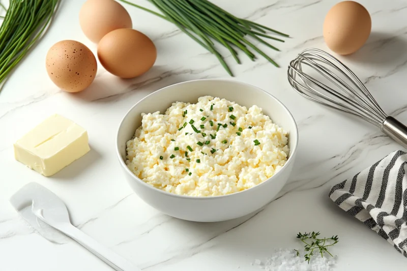 Scrambled Eggs with Cottage Cheese Ingredients