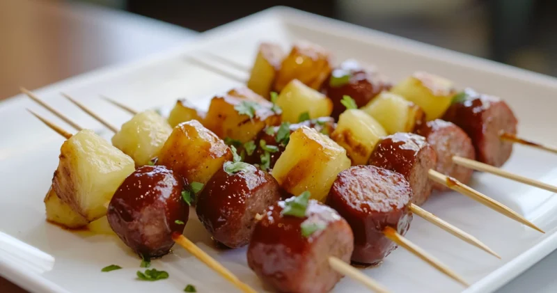Smoked Sausage Recipes variation appetizers pineapp